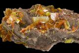 Orange Wulfenite Crystal Cluster - Rowley Mine, Arizona #118952-1